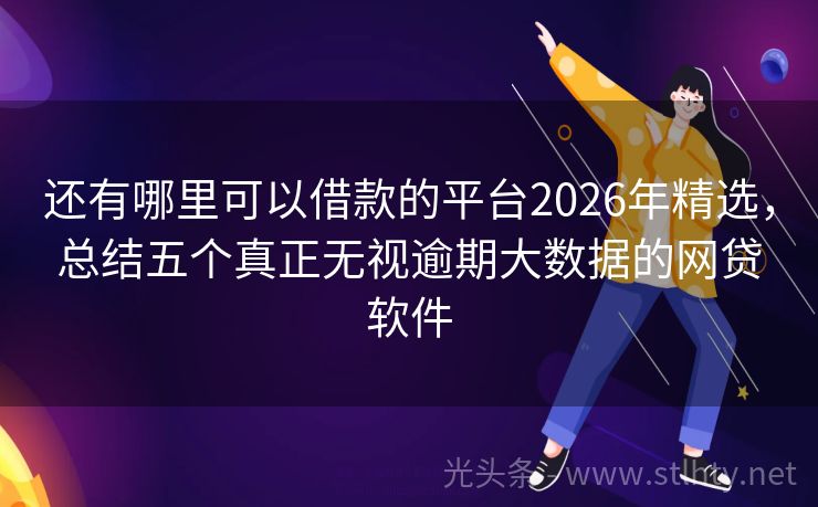 还有哪里可以借款的平台2026年精选，总结五个真正无视逾期大数据的网贷软件